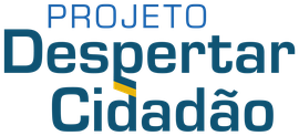 Logotipo com as letras em azul e amarelo do projeto