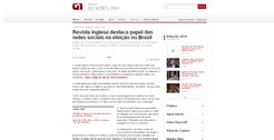 Revista inglesa destaca papel das redes sociais na eleição no Brasil  G1 Print
