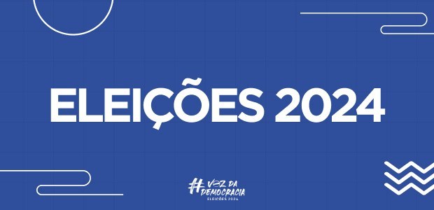 Logo Eleições 2024 azul completo