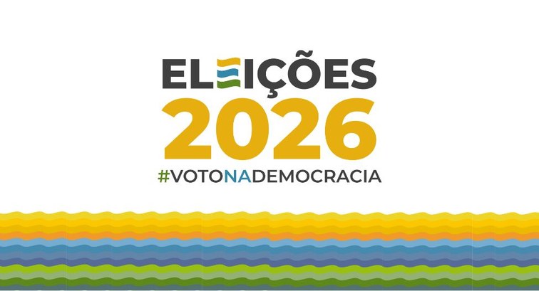 Logo Eleições 2026 #VotoNaDemocracia