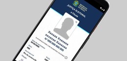 Representação da tela do aplicativo. Imagem do TSE