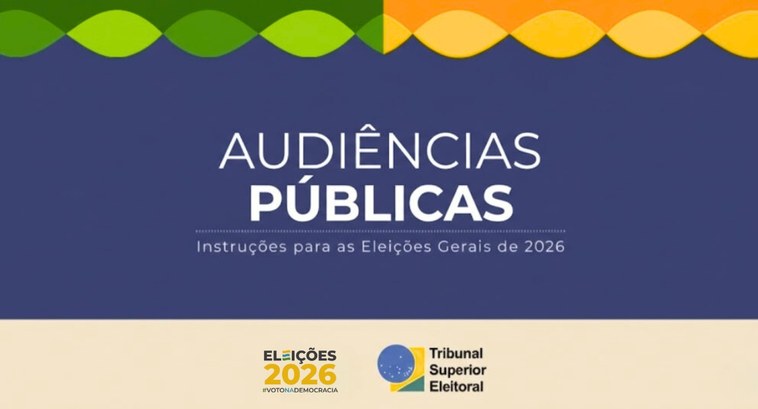 Participe nesta terça (3) das audiências públicas sobre Eleições Gerais 2026 Audiências reforçam a participação da sociedade no aprimoramento das minutas de resoluções do pl...