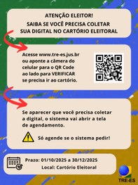 TRE-ES Biometria 2025 instruções