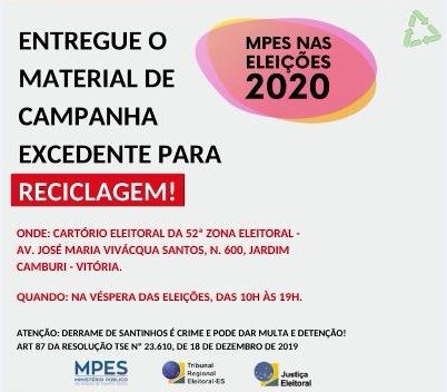 TRE-ES Campanha Cidade Limpa 2020