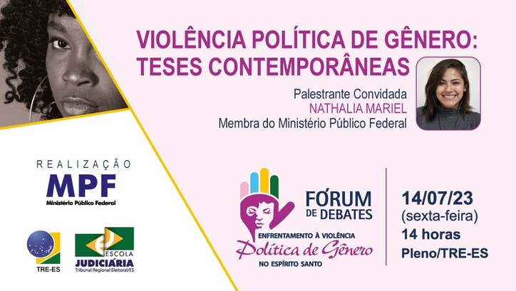 TRE-ES Ministério Público Eleitoral promove palestra sobre violência política de gênero na sexta .