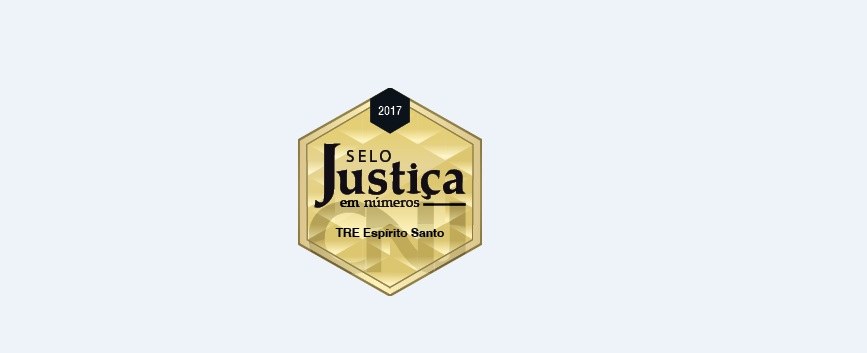 TRE-ES selo ouro cnj 2017 TRE-ES selo ouro cnj 2017