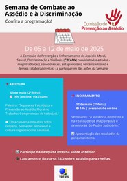 TRE-ES Semana Contra o assédio programação